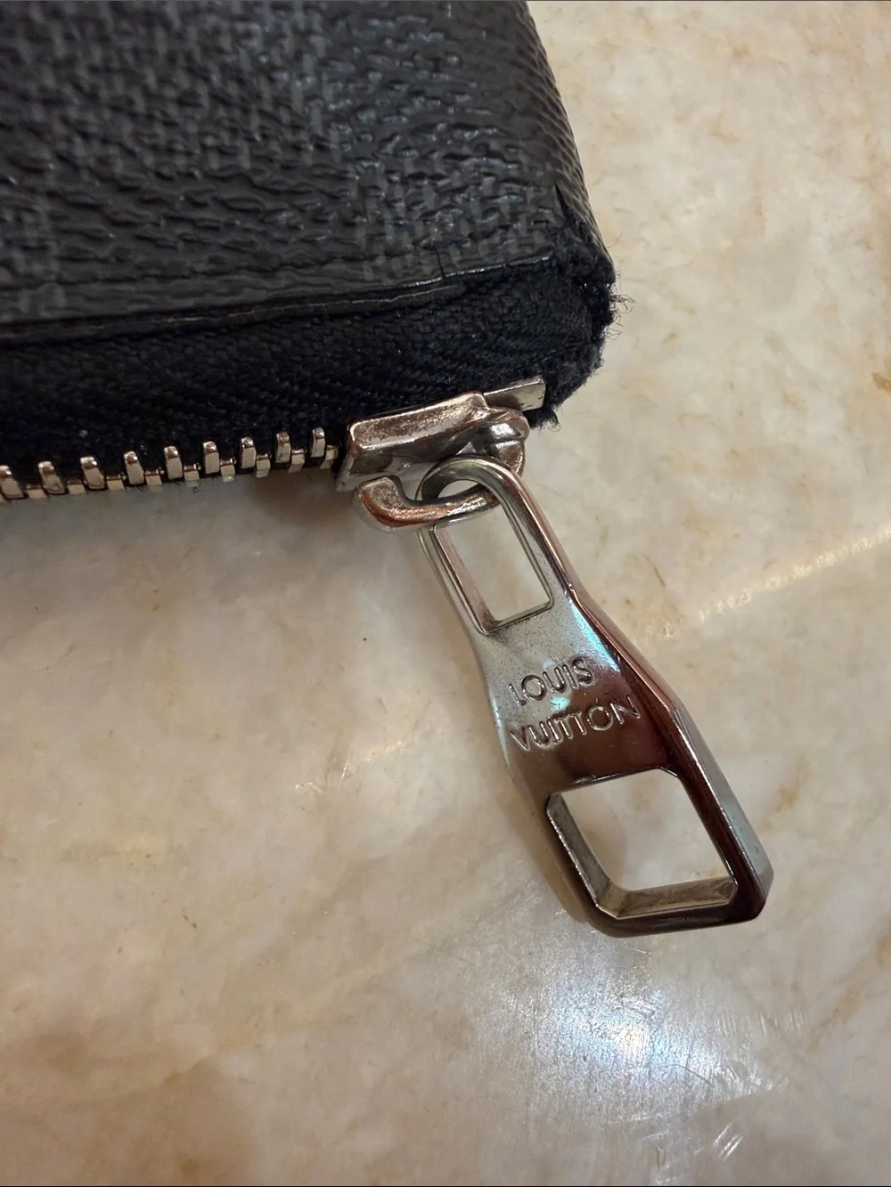 Louis Vuitton graphite Damier Zip-Around Wallet